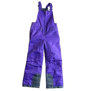 Arctic Quest Snow Bib Purple Snow Ski Pants Overalls Comfort Youth XS‎